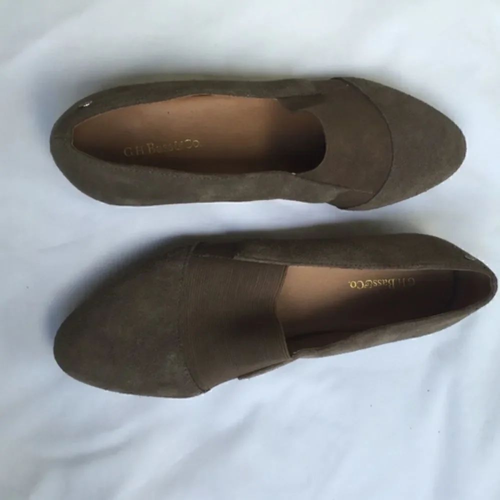 Bass Suede slip ons 